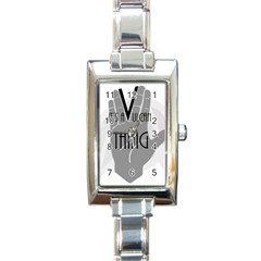 It s A Vulcan Thing Rectangle Italian Charm Watch by Howtobead