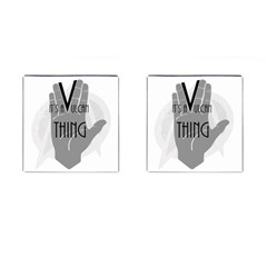 It s A Vulcan Thing Cufflinks (square) by Howtobead