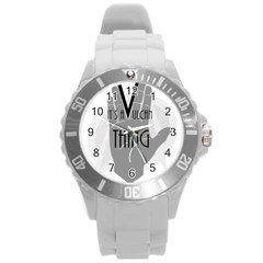 It s A Vulcan Thing Round Plastic Sport Watch (l) by Howtobead