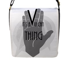 It s A Vulcan Thing Flap Messenger Bag (l)  by Howtobead