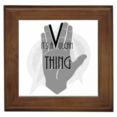 Vulcan Thing Framed Tiles by Howtobead