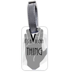 Vulcan Thing Luggage Tags (two Sides) by Howtobead