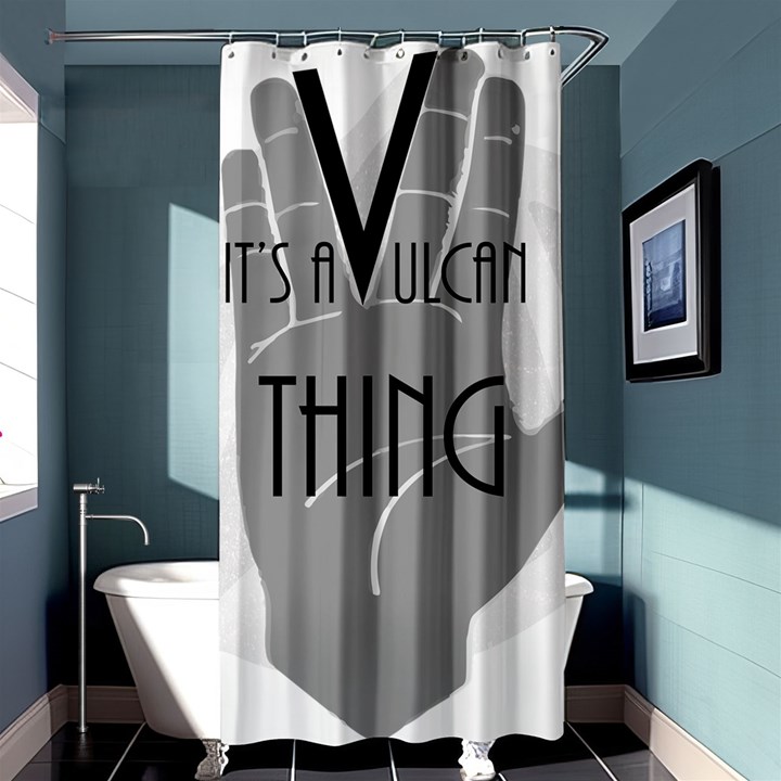 Vulcan Thing Shower Curtain 36  x 72  (Stall) 