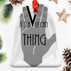 Vulcan Thing Bell Ornament (two Sides) by Howtobead