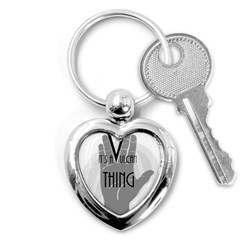 Vulcan Thing Key Chains (heart)  by Howtobead