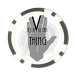 Vulcan Thing Poker Chip Card Guard Front