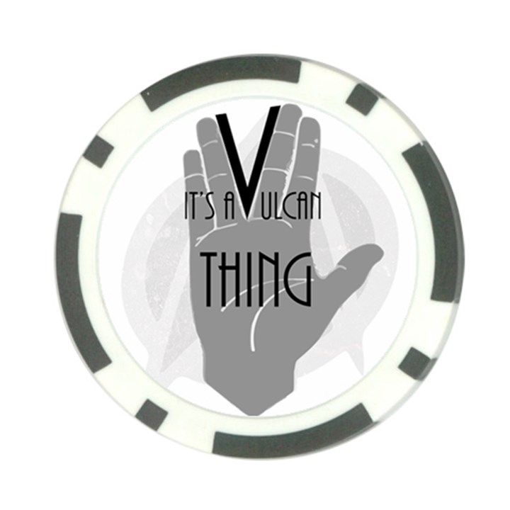 Vulcan Thing Poker Chip Card Guard