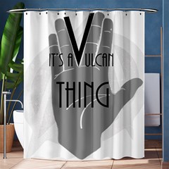 Vulcan Thing Shower Curtain 60  X 72  (medium)  by Howtobead