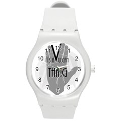 Vulcan Thing Round Plastic Sport Watch (m) by Howtobead