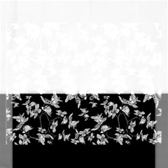 Dark Orquideas Floral Pattern Print Rectangular Jigsaw Puzzl by dflcprints