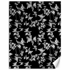 Dark Orquideas Floral Pattern Print Canvas 12  X 16   by dflcprints