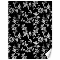 Dark Orquideas Floral Pattern Print Canvas 36  X 48   by dflcprints