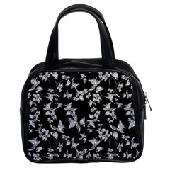 Dark Orquideas Floral Pattern Print Classic Handbags (2 Sides)