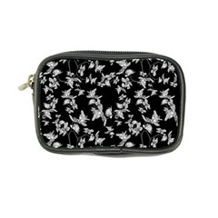 Dark Orquideas Floral Pattern Print Coin Purse