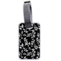 Dark Orquideas Floral Pattern Print Luggage Tags (Two Sides)