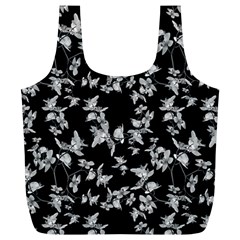 Dark Orquideas Floral Pattern Print Full Print Recycle Bags (l)  by dflcprints