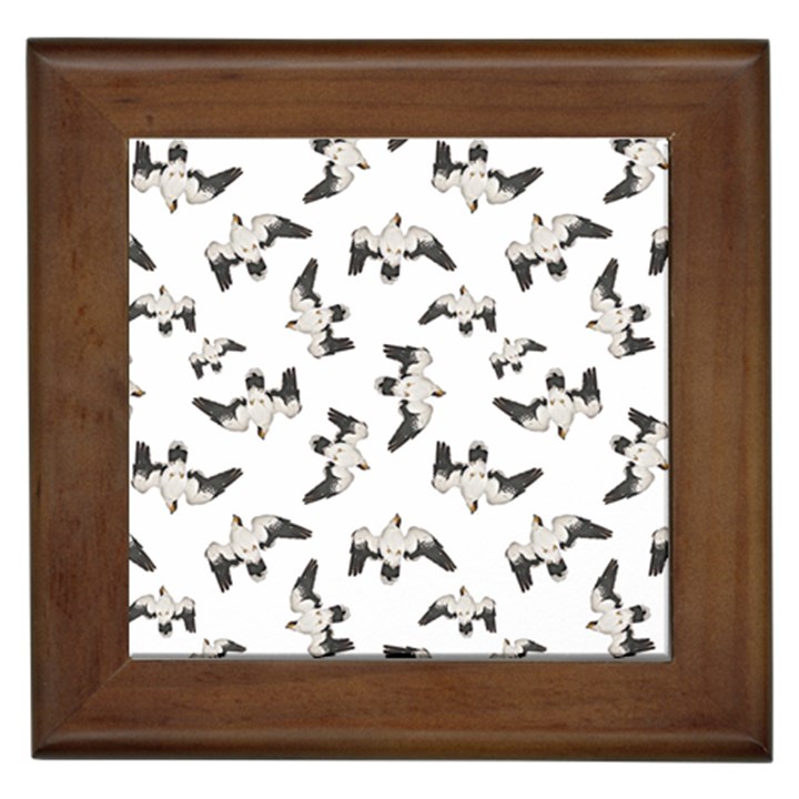 Birds Pattern Photo Collage Framed Tiles