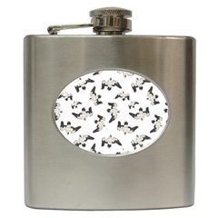 Birds Pattern Photo Collage Hip Flask (6 Oz) by dflcprints