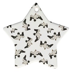 Birds Pattern Photo Collage Star Ornament (two Sides) by dflcprints