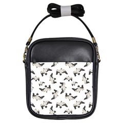 Birds Pattern Photo Collage Girls Sling Bags by dflcprints