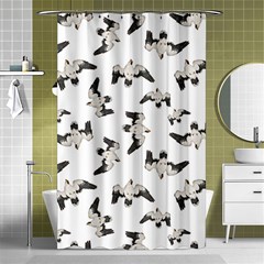 Birds Pattern Photo Collage Shower Curtain 48  X 72  (small)  by dflcprints