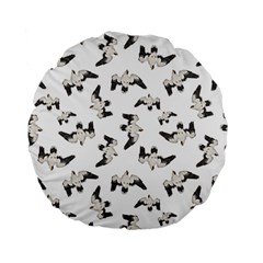 Birds Pattern Photo Collage Standard 15  Premium Flano Round Cushions by dflcprints