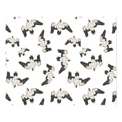 Birds Pattern Photo Collage Double Sided Flano Blanket (large)  by dflcprints