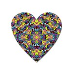 Pattern-12 Heart Magnet Front