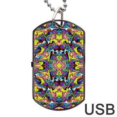 Pattern-12 Dog Tag Usb Flash (one Side)