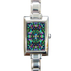 Pattern-14 Rectangle Italian Charm Watch by ArtworkByPatrick