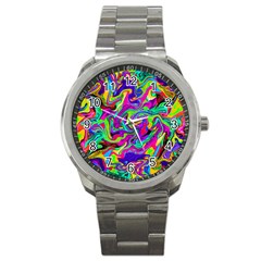 Artwork By Patrick-pattern-15 Sport Metal Watch by ArtworkByPatrick