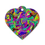 ARTWORK BY PATRICK-Pattern-15 Dog Tag Heart (Two Sides) Front