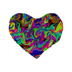 Artwork By Patrick-pattern-15 Standard 16  Premium Heart Shape Cushions by ArtworkByPatrick