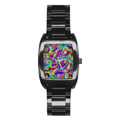 Artwork By Patrick-pattern-15 Stainless Steel Barrel Watch by ArtworkByPatrick