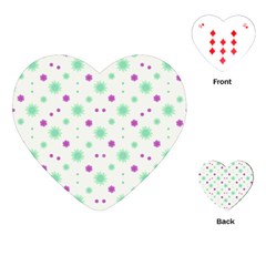 Stars Motif Multicolored Pattern Print Playing Cards (heart)  by dflcprints