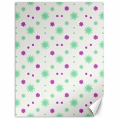 Stars Motif Multicolored Pattern Print Canvas 12  X 16   by dflcprints