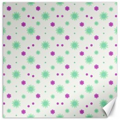 Stars Motif Multicolored Pattern Print Canvas 16  X 16   by dflcprints