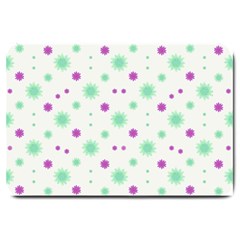 Stars Motif Multicolored Pattern Print Large Doormat  by dflcprints