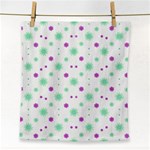 Stars Motif Multicolored Pattern Print Face Towel Front