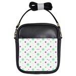 Stars Motif Multicolored Pattern Print Girls Sling Bags Front