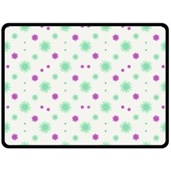 Stars Motif Multicolored Pattern Print Double Sided Fleece Blanket (large)  by dflcprints