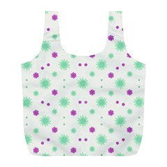 Stars Motif Multicolored Pattern Print Full Print Recycle Bags (l)  by dflcprints