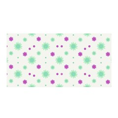 Stars Motif Multicolored Pattern Print Satin Wrap by dflcprints