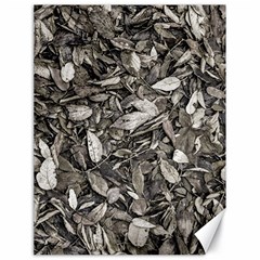 Black And White Leaves Pattern Canvas 18  X 24   by dflcprints