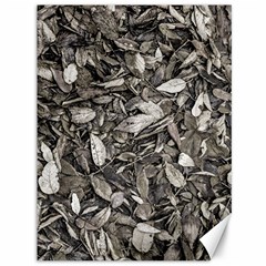 Black And White Leaves Pattern Canvas 36  X 48   by dflcprints