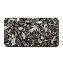 Black And White Leaves Pattern Medium Bar Mats by dflcprints