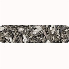 Black And White Leaves Pattern Large Bar Mats by dflcprints