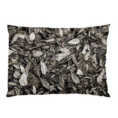 Black And White Leaves Pattern Pillow Case (two Sides) by dflcprints