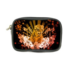 Cute Little Tiger With Flowers Coin Purse by FantasyWorld7