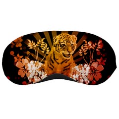 Cute Little Tiger With Flowers Sleeping Masks by FantasyWorld7